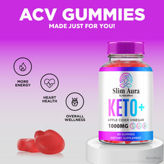 NutraRize Slim Aura Keto ACV Gummies ingredients panel for transparency.