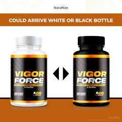 NutraRize Vigor Force label detail emphasizes transparent blend and serving size