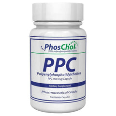Nutrasal PhosChol PPC bottle front view showing 900 mg capsules for daily support