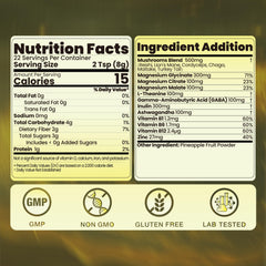 Nutrastaste pineapple flavor dissolves easily in water for a refreshing sip.