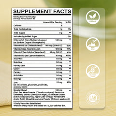 Nutrataste Chlorophyll Gummies green-apple gummies highlight tasty, sugar-free flavor