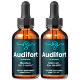 NutraVibe Audifort bottle with dropper for easy daily use.