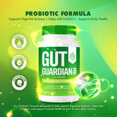 NutraVibe Gut Guardian Pro packaging hero showing clean ingredients