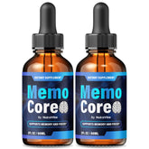 NutraVibe Memo Core drops bottle front with easy dosing for daily memory support