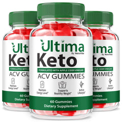 NutraVibe Ultima Keto ACV Gummies bottle shot for convenient daily wellness.