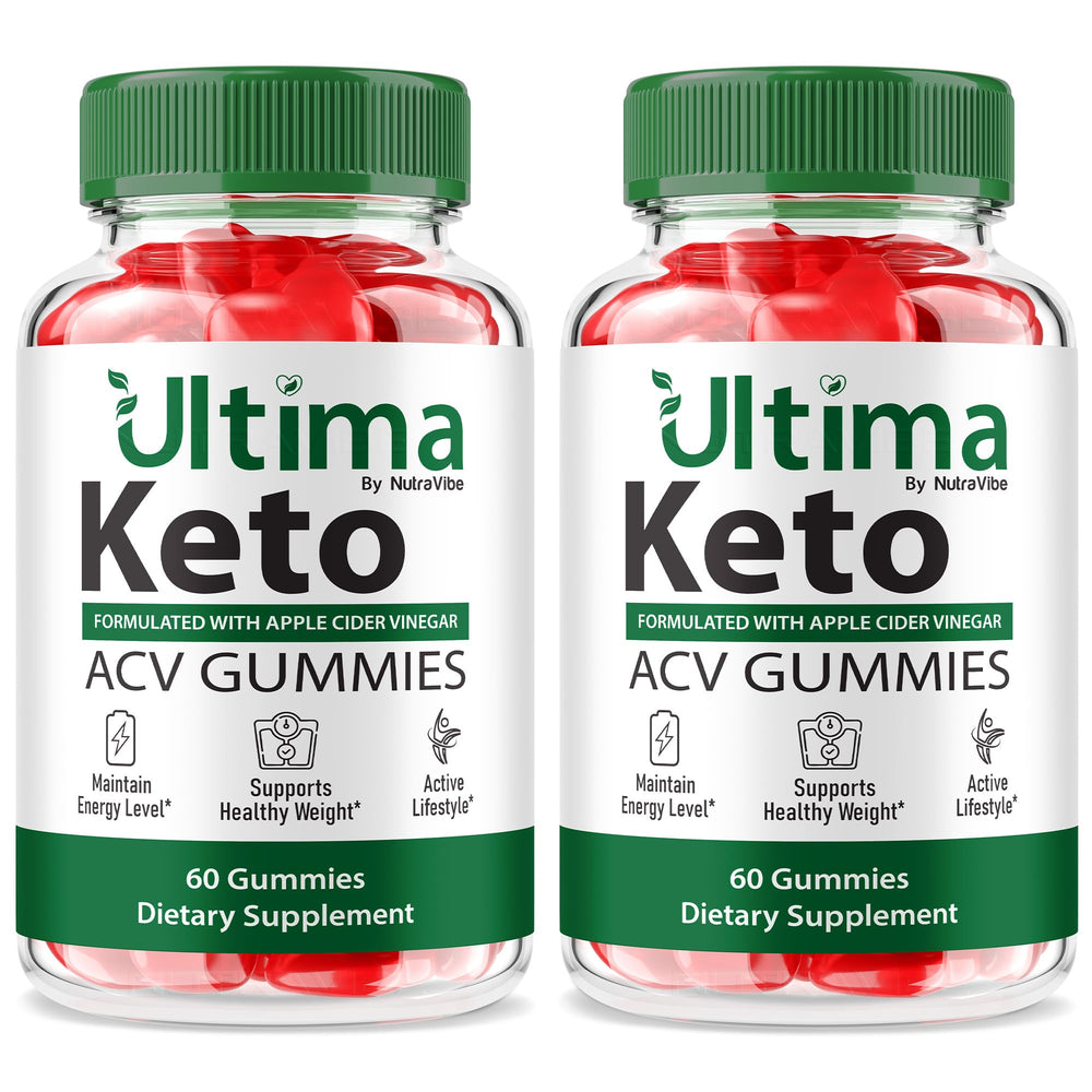 NutraVibe Ultima Keto ACV Gummies front view, tasty daily option for your routine