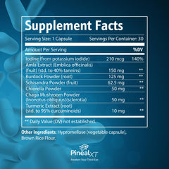 Nutraville Pineal XT Gold bottle side view for daily energy and mental clarity
