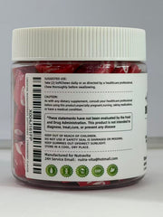 NUTRAVITA Creatine Monohydrate Chews bottle display emphasizing 60-count packaging.