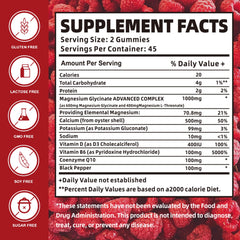 Nutravita magnesium glycinate gummies raspberry flavor label suggests convenient use for potential memory-related focus.