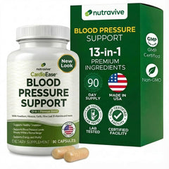 Nutravive 13-in-1 Heart Health bottle for daily circulation support