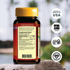 Nutrex Hawaii TurmericAstin bottle pour shows convenient daily dosing.