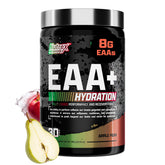 Nutrex Research EAA Hydration Apple Pear powder tub for recovery and endurance.