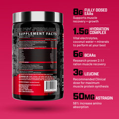 Nutrex EAA Hydration scoop showing serving size for intra-workout fueling