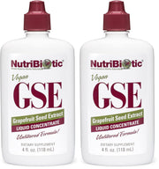 NutriBiotic GSE bottle front shows premium grapefruit seed extract for daily wellness.