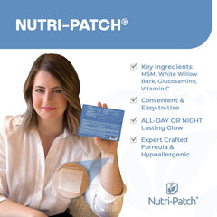 NUTRI-PATCH Inflam ingredients close-up highlighting turmeric and actives.