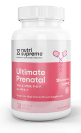 Nutri Supreme Prenatal Vitamin bottle offering daily prenatal support
