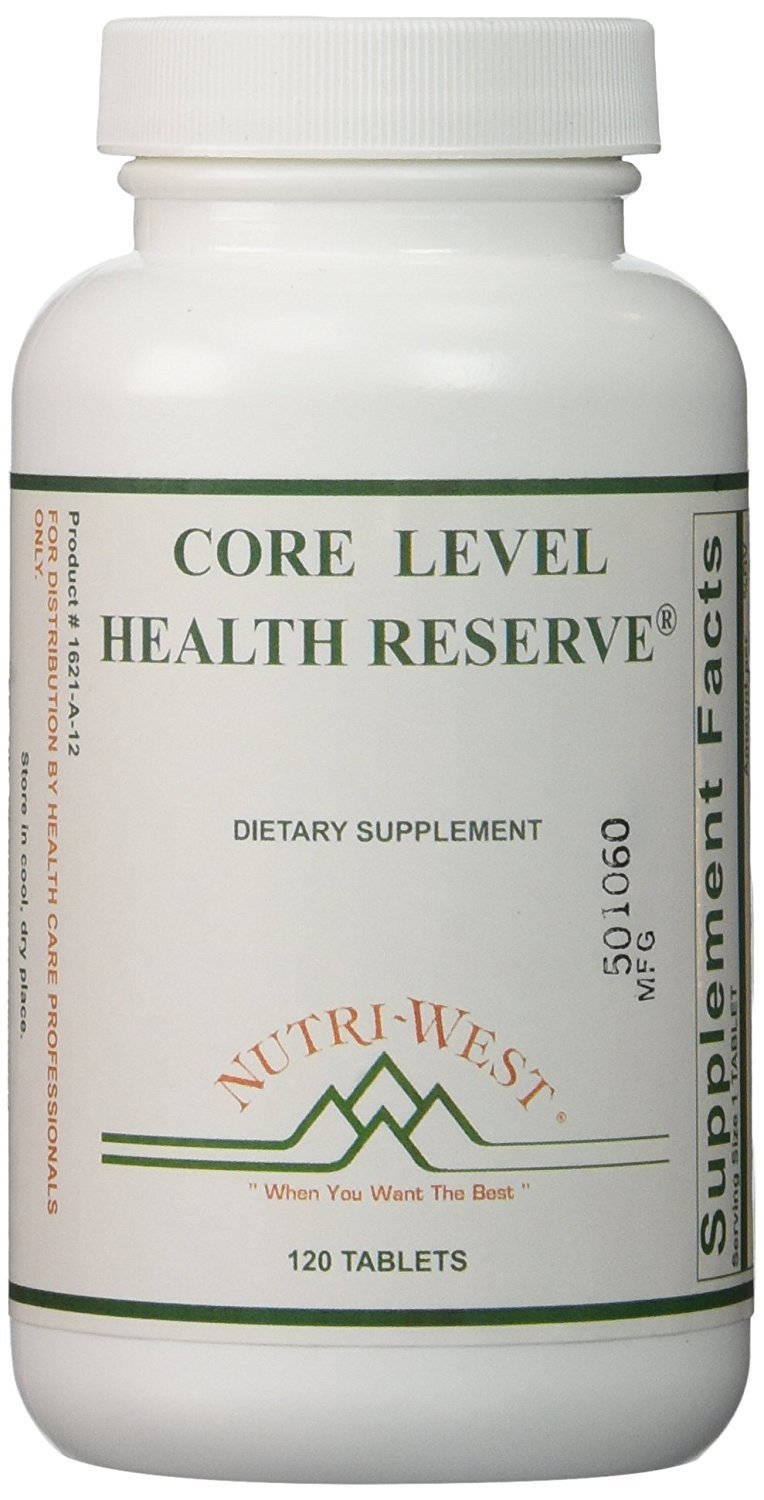 Nutri-West Core Level Health Reserve bottle with 120 tablets for daily wellness.