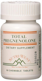 Nutri-West Total Pregnenolone bottle front for on-the-go daily use.