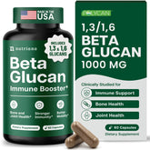 Nutriana beta glucan bottle front with capsules for potential immune support