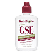 NutriBiotic GSE bottle front highlighting premium grapefruit seed extract for daily wellness.