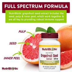 NutriBiotic Grapefruit Seed Extract CapsulesPlus with full spectrum bioflavonoids