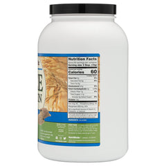 NutriBiotic Plain Rice Protein in shaker, easy to mix into shakes