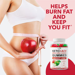 Nutribolidos Keto ACV Gummies being poured for easy daily intake and appetite control