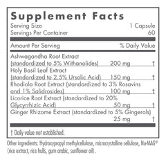 Ashwagandha plant image showing traditional adaptogen for calm energy support.