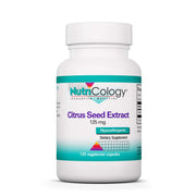 Nutricology Citrus Seed Extract bottle front: premium, concentrated supplement for daily balance