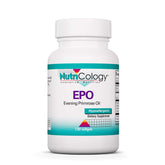 Nutricology EPO bottle with label highlighting GLA and moisture support.