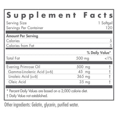 Nutricology EPO softgels close-up, convenient omega-6 support.