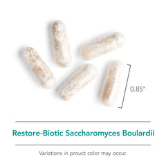 Nutricology Essential-Biotic Saccharomyces capsules for easy daily use and gut balance.