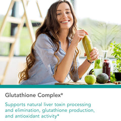 Nutricology Glutathione Complex capsules for daily antioxidant support and immune function.