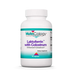 Nutricology Laktoferrin bottle with sleek packaging for daily immune support.