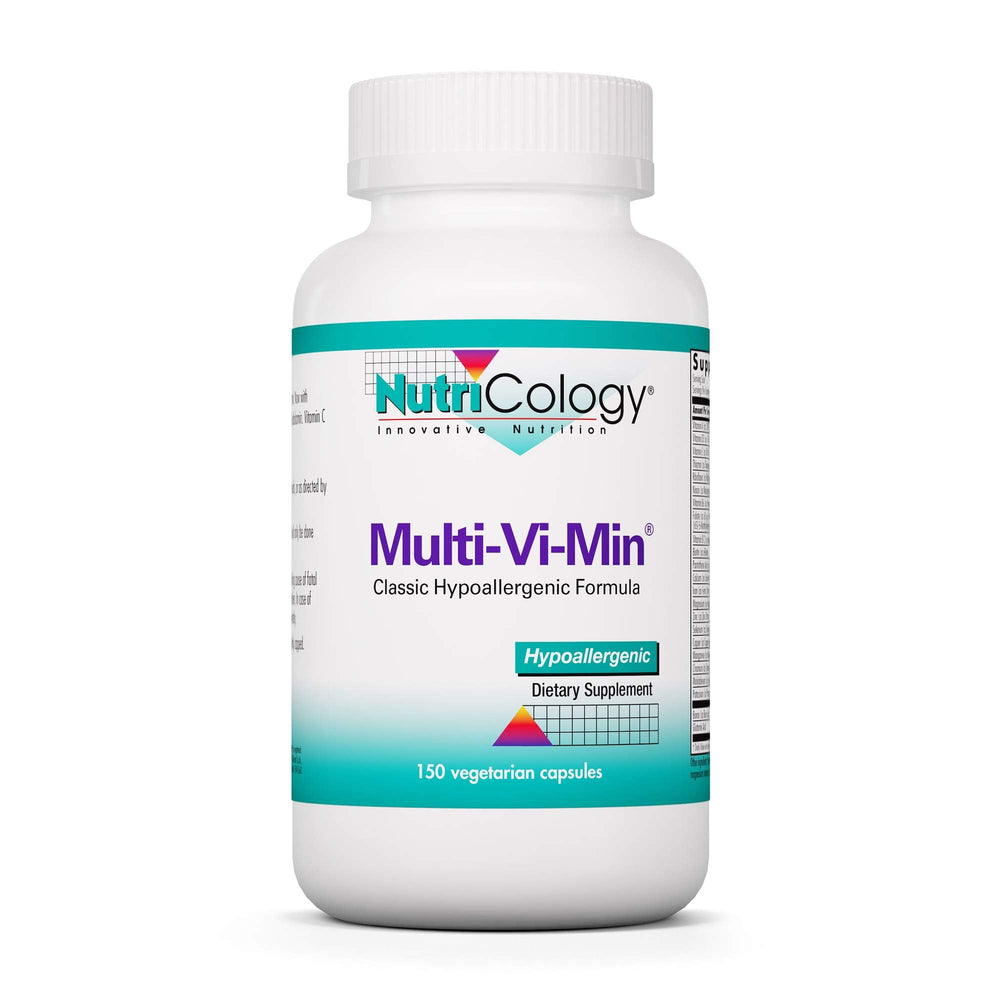 Nutricology Multi-Vi-Min bottle front view for daily wellness support