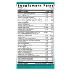 Close-up of Nutricology Multi-Vi-Min capsules highlighting high-potency vitamins