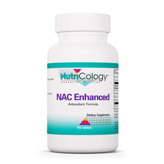 Nutricology NAC Enhanced bottle front showing the product for daily immune support.