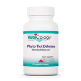 Nutricology Phyto Tick Defense bottle showing mushroom complex label for immune support
