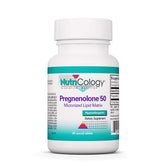 Nutricology Pregnenolone bottle with scored tablets for easy daily dosing