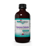 Nutricology Selenium Solution bottle showing liquid formula for thyroid support.