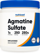 Nutricost Agmatine Sulfate powder bottle for clean pre-workout support