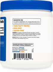 Nutricost Agmatine Sulfate powder in gym bag ready for workouts