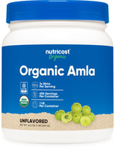 Nutricost Amla Powder bottle front for everyday use in smoothies