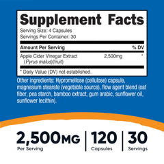 Nutricost Apple Cider Vinegar capsules close-up for easy daily use