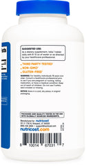Nutricost L-Arginine bottle with glass for effortless daily intake