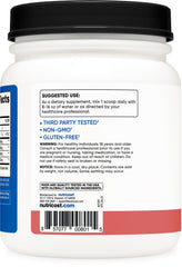 Nutricost BCAA bottle and jar emphasizing GMP-compliant production and quality