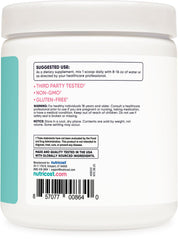 Nutricost BCAA Women ingredients panel, 2:1:1 ratio for balanced intake.
