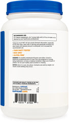 Nutrition label highlights 95 percent C8 content and clean ingredients.