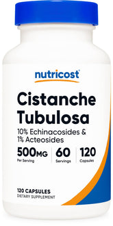 Nutricost Cistanche Tubulosa bottle showing convenient daily capsules.