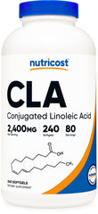 Nutricost CLA 800mg softgel bottle for daily wellness support